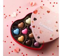Leonidas Metal Heart Box - Luxury Belgian Chocolates Gift for Valentine's Day, Anniversaries, or Romantic Occasions - Premium Heart-Shaped Chocolates in Elegant Packaging
