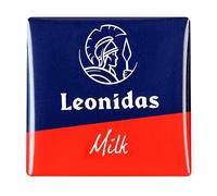 Leonidas Napolitain Solid Milk Chocolate Squares - 45 Pieces, Authentic Belgian Chocolates Gift Box, Individually Wrapped Premium Milk Chocolate Assortment