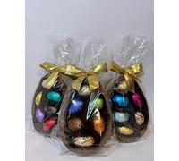 Leonidas Set of 3 Milk Chocolate Half Egg Shell Filled With 18 Assorted Mini Eggs, 360g