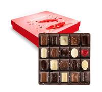 Leonidas Valentine Gift Box - Romantic Belgian Chocolate Gift with 20 Milk, White, and Dark Chocolates: Praliné, Buttercream, Ganache, Caramel - Perfect for Valentine's Day and Romantic Occasion