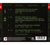 LEONIDOS BEETHOVEN / KAVAKOS - VIOLIN CTO OP 61 / SEPTET OP 20 / NATIONAL AIRS N