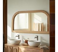 Léonie - Mindi bathroom mirror 120x60 cm Natural