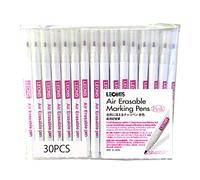 LEONIS Disappearing Ink Fabric Marking Pen Pink 10 Count Pack*3 [ 78010_3pks ]
