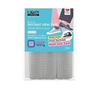 LEONIS Iron-on Instant Hem Tape 25mm x 5m (1 inch x 5.5yd) Light Gray [ 78023 ]