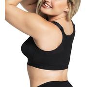 Leonisa Front Closure Full Coverage Back Support Posture Corrector Bras for Women, Black, 36B
