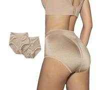 Leonisa High Waisted Tummy Control Knickers for Women, Seamless Shapewear Underwear with Butt Lifting Effect, Invisible Control Panties Single or 2 Pack