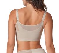 Leonisa Wireless Posture Corrector Bra for Women - with Multi/Benefit Contour Cups Beige