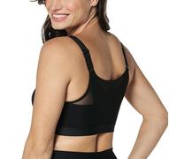 Leonisa Wireless Posture Corrector Bra for Women - with Multi/Benefit Contour Cups Black