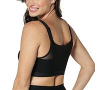 Leonisa Wireless Posture Corrector Bra for Women - with Multi/Benefit Contour Cups Black