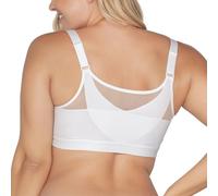 Leonisa Wireless Posture Corrector Bra for Women - with Multi/Benefit Contour Cups White