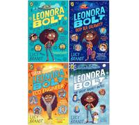 Leonora Bolt Secret Inventor Series 4 Books Collection Set By Lucy Brandt (Secret Inventor, Deep Sea Calamity, Eco Engineer & The Great Gadget Games)