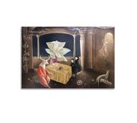 Leonora Carrington Artwork We Saw The Daughter of The Minotaur Poster Wall Art Picture Canvas Prints Bedroom Living Room Decor 08x12inch