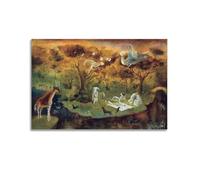 Leonora Carrington Painter Masterpiece Poster《The Temptation of St. Anthony》 Canvas Wall Art Prints Photo Picture Paintings Room Decor Home Decorative 20x30inch(50x75cm)