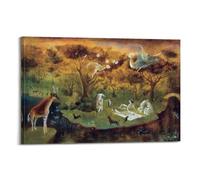 Leonora Carrington Painter Masterpiece Poster《The Temptation of St. Anthony》 Decorative Painting Canvas Wall Art Living Rooms Bedroom Painting 08x12inch(20x30cm)