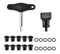 LEONTOOL 1 Set Car Engine Oil Drain Plug Includes 10 Pack Oil Drain Plug with 2 PCS Plugs Removal Tool Compatible with Volkswagen 1.8L 2.0L Petrol Replacement for Audi A3 A4 A5 A6