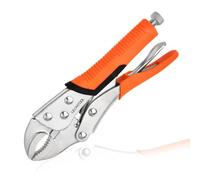 LEONTOOL 10" Curved Jaw Locking Pliers, Vice Grip Large Pliers, Forged Carbon Steel, Anti-Slip TPR Handle, Quick Release, Locking Adjustable Vise Grip for Clamping Twisting Welding Automotive Workshop