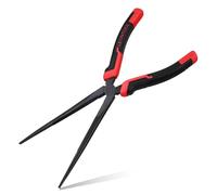 LEONTOOL 10" Extra Long Needle Nose Pliers | Designed for Car Repair & Welding Assistance | Heavy Duty 45 Steel Extended Reach Long Nose Pliers with Serrated Jaw for Narrow Spaces and Limited Areas