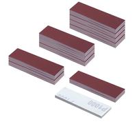 LEONTOOL 100Pcs 1000 Grit Micro Detail Sander Paper Kit 3.5" x 1.2" Hook and Loop Sandpaper Strips Detail Sander Refills Finishing Sander Paper for Wood Crafts, Tight Spaces and DIY Polishing Projects
