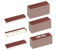 LEONTOOL 100Pcs Micro Detail Sander Paper Kit, 3.5x1.2 Inch, 120 Grit