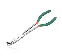 LEONTOOL 11 Inch Long Reach Hose Grip Pliers Automotive Spark Plug Wire Removal Plier with Serrated Jaws Spark Boot Removal Pliers for Car Circle plier for Hard-to-Reach Narrow Spaces