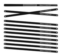 LEONTOOL 12 Inch Mini Hacksaw Blades Replacement for Metal Cutting, Hack Saw Assortment Hand Tools Replacement for Cutting Wood, PVC, Copper Tube, Iron Pipe, Stainless Steel, 10 Pack
