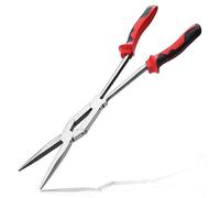 LEONTOOL 13" Extra Long Needle Nose Pliers, Serrated Jaw, Double-Joint