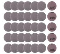 LEONTOOL 2 Inch Aluminium Oxide 320 Grit Mesh Abrasive Sandpaper Hook and Loop Sanding Discs, Pack of 35, Compatible with Power Sander, Random Orbital Sander