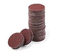 LEONTOOL 2 Inch Hook and Loop Sanding Discs 40 Grit 100Pcs Sandpaper Discs for Random Orbital Sander Pads Grinding Polishing Metal Wood Rubber Leather Plastic Stone Glass