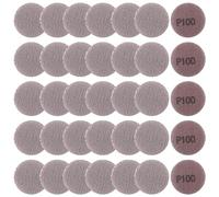 LEONTOOL 2 Inch Mesh Abrasive Mesh Sandpaper Hook and Loop Sanding Discs 100 Grit, Pack of 35 Dust Free Net Sandpaper Abrasives Pads Drywall Sander Sandpaper for Metal, Wood, Composites
