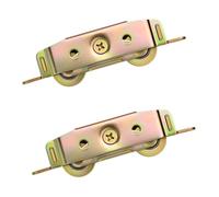 LEONTOOL 2 PCS Heavy-Duty Sliding Glass Door Rollers, 1-1/4" Adjustable Patio Door Rollers Steel Wheels Replacements with Ball Bearing Compatible for Andersen, Jeld Wen, Truth Part, Milgard, Marvin