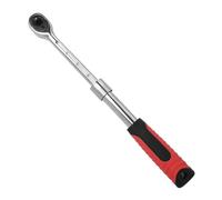 LEONTOOL 3/8 Inch Drive Extendable Ratchet Wrench 72-Tooth Quick-release Retractable Socket Wrench Reversible Ratcheting Wrench Mechanical Tools, Extends 9.8 to 13.8 Inches, Soft Grip Handle Hand Tool