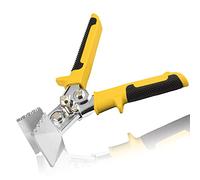 LEONTOOL 3 Inch Metal Bending Pliers With Straight Jaws for Sheet Metal Bender and Flat Tool With Non-Slip Handles