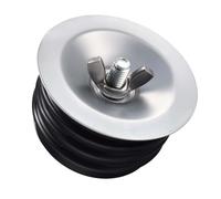 LEONTOOL 3 Inch Sewer Cleanout Cap Mechanical Test Plug Expansion Drain Stopper with Wing Nut, Rubber Sewer Drain Cover End of Pipe Gripper Mechanical Plug Suitable for Most Pipes Sink Pools