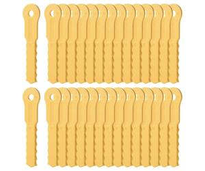 LEONTOOL 30 Pcs Replacement Nylon Blades Weed Eater Bladed 70289A Replacement Blades Compatible with Weed Warrior Push-N-Load 3 Blade Trimmer Head and Pivotrim Hybrid 2-N-1 Head