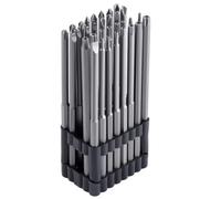 LEONTOOL 32-Piece Extra Long Security Bit Set for Tamper-Proof Torx Pozidriv Spanner Tri-Wing Screws, 6" Long Torx Bit Set 40CR-V 1/4" Hex Shank Magnetic Screwdriver Bits for Electric Impact Drills