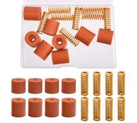 LEONTOOL 3D Printer Heatbed Leveling Parts, Silicone Column Solid Bed Mount 18mm 16mm 16 PCS Heat-Resistant Silicone Buffer & Spring Stable Hotbed Tool Compatible with Cr-10 Ender 3 Bottom Connect