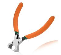 LEONTOOL 4.6" Mini End Cutting Plier | Precision End Nipper for Zipper Install Stops, Wire Cutting & Nail Pulling | Fine Polished High Carbon Steel | Professional Jewelry Making & Shoes Repair Tool