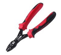 LEONTOOL 4-in-1 Multi Purpose Electricians Pliers with Wire Cutter, Crimper, Gripper, Stripper| 7" Compact Wire Stripper| Wire Crimping Tool for 12-20 AWG Insulated & Non-Insulated Wires, TPR Handle