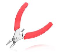 LEONTOOL 4-Inch Electronics Flush Cutter, Micro Wire Cutter Pliers Ultra-fine Stainless Steel Side Cutting Pliers, Spring-Loaded Diagonal Cutter for Electronics, Jewelry Making, Model Craft