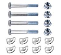LEONTOOL 4-Pack Front Camber Bolt Kit for Cadillac Chevrolet Silverado 1500 2500 3500 Suburban GMC Savana Yukon, Upper Control Arm Cam Bolts, Front Alignment Camber Caster Adjusting Bolt ±1.5 Degree