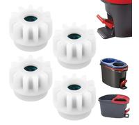 LEONTOOL 4 Pcs Spin Mop Buckets Pedal Bearing Replacement Compatiable with Oceda Vilida, Pedal Broom Bearing Gears One Way Clutch Bearings Bucket Gear Sprockets Repair for Rotation Mop Bucket