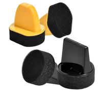 LEONTOOL 4 Pcs Sponge Applicators, Foam Shoe Polish Dauber, Shoe Polish Applicator Sponge for Leather Shining & Polishing Tool, Foam Dauber Brush for Shoes, Boots, Bags, Jackets, Car Seats