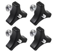 LEONTOOL 4 Sets Lawn Mower Handle Knobs Nut Bolt,Triangle Handles Knob Screw Bolt Set Universal Lawnmowers Handle Wing Nut and Bolts for Lawns Mower Lawn Machine Accessories Supplies Replacement Part