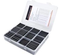 LEONTOOL 400 PCS Heat Shrink Tubing Kit-3:1 Ratio Adhesive Lined Wire Shrink Wrap, 7 Sizes Assortment Electrical Insulation Cable Sleeving Tube, Waterproof Industrial Heat-Shrink Tubing