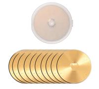 LEONTOOL 45MM Rotary Cutter Blades, 10 Pack Fabric Cutter Wheel, SK5 Titanium Rotary Blade Replacement for Fiskars, Olfa, Quilting Scrapbooking Sewing Art Crafts Farbric Paper Leather Cutting Tool