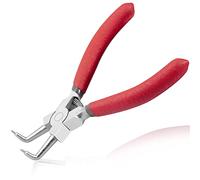 LEONTOOL 5-Inch Circlip Pliers with Bent Jaw for Ring Remover and Hose Removal