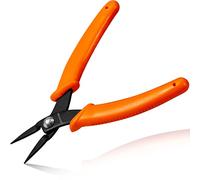 LEONTOOL 5-Inch Long Nose Pliers Specialty Pointed Nose Tweezer Nose Pliers 1mm Diameter Tip Mini Needle Nose Chain Nose Pliers Flat Smooth Jaw Precision Pliers Jewellery Making Tool