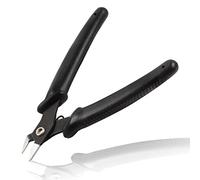 LEONTOOL 5 Inches Wire Flush Cutters Micro Wire Cutters Precision Electronic Cutting Pliers with French Spring for Electronic Model Jewelry Making