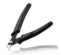 LEONTOOL 5 Inches Wire Flush Cutters Micro Wire Cutters Precision Electronic Cutting Pliers with Internal Spring for Electronic Model Jewelry Making