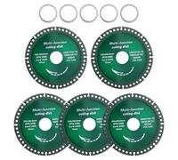 LEONTOOL 5 Packs 4 Inch Indestructible Disc for Grinder 3/4" Angle Grinder Cutting Disc Multifunctional Cutting Saw Blade Cutting Discs for Smooth Cutting, Chamfering, Grinding of All Materials